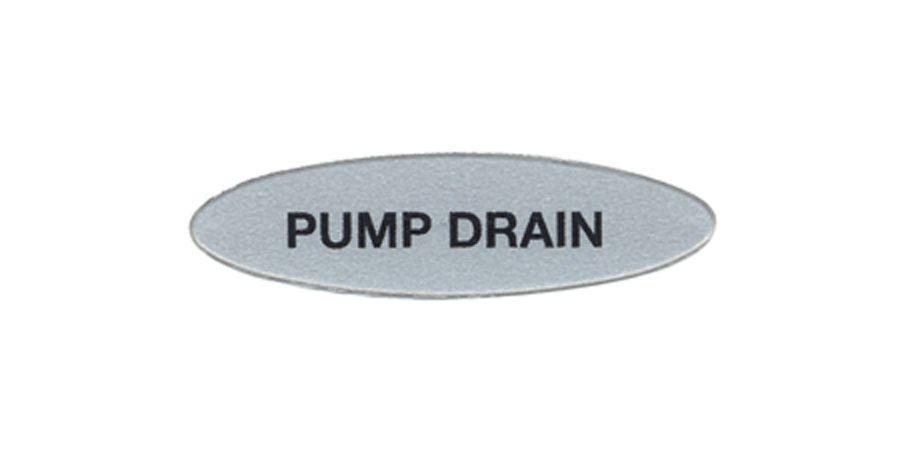 TAG-O,PUMP DRAIN - pierce
