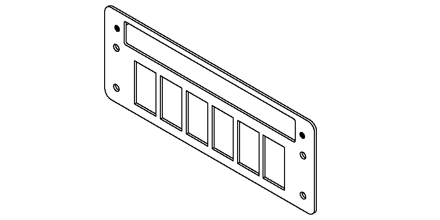 SWITCH PANEL BACKING ASSY,6-SW - pierce
