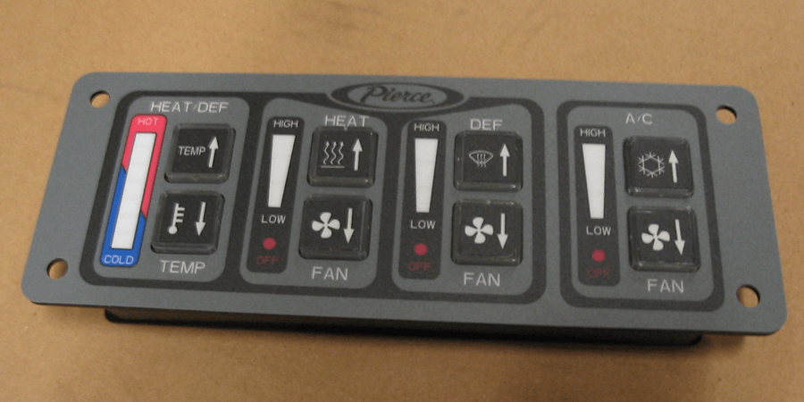 REPLACED,CONTROL PANEL,HVAC - pierce