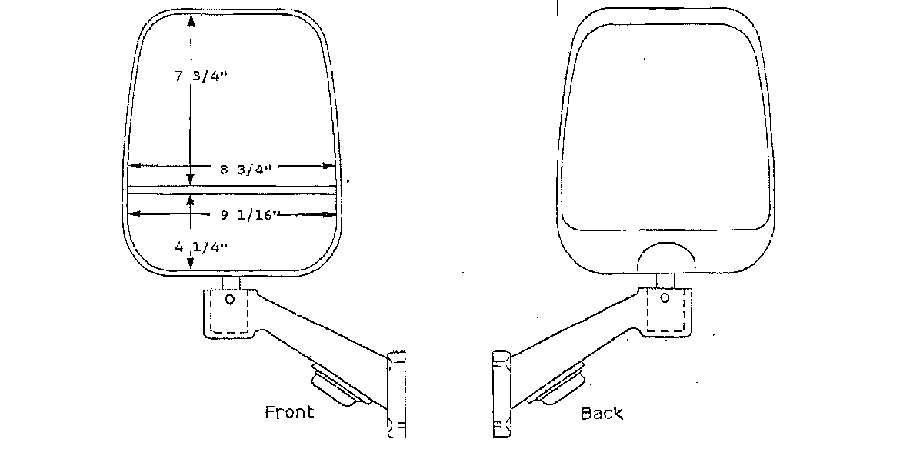 MIRROR,RAMCO,SPLIT FACE - pierce