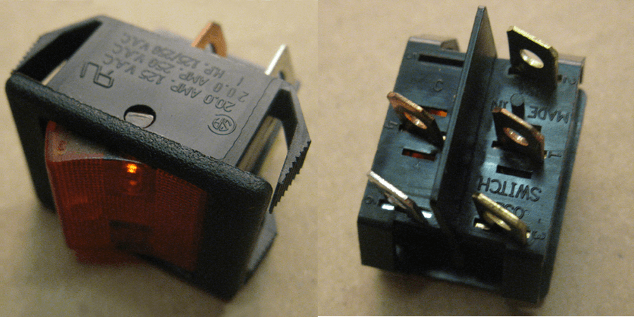 SWITCH,ROCKER,DILL PANEL MOUNT - pierce