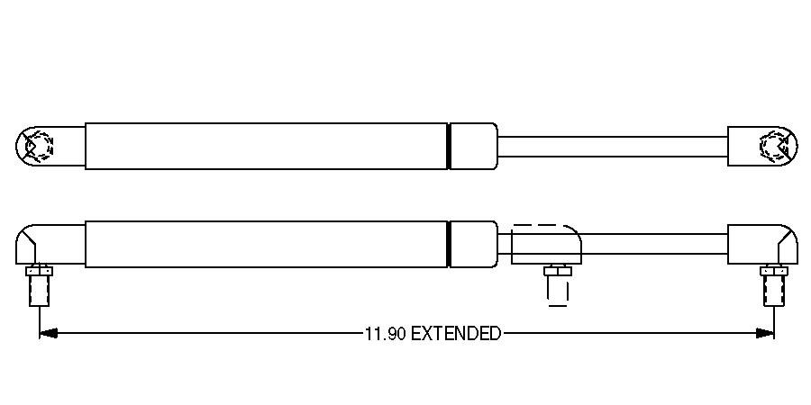 SPRING,PNEUMATIC,45 LB,8.00