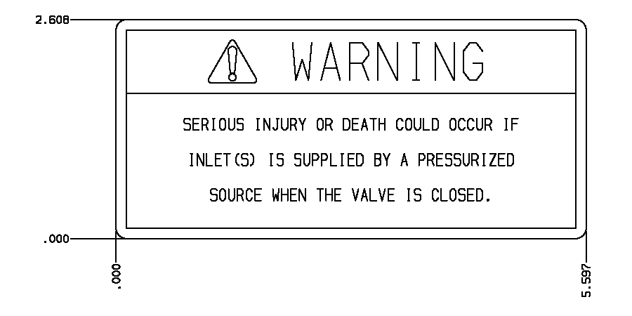 TAG,SAFETY,WARNING,AUX INLET - pierce