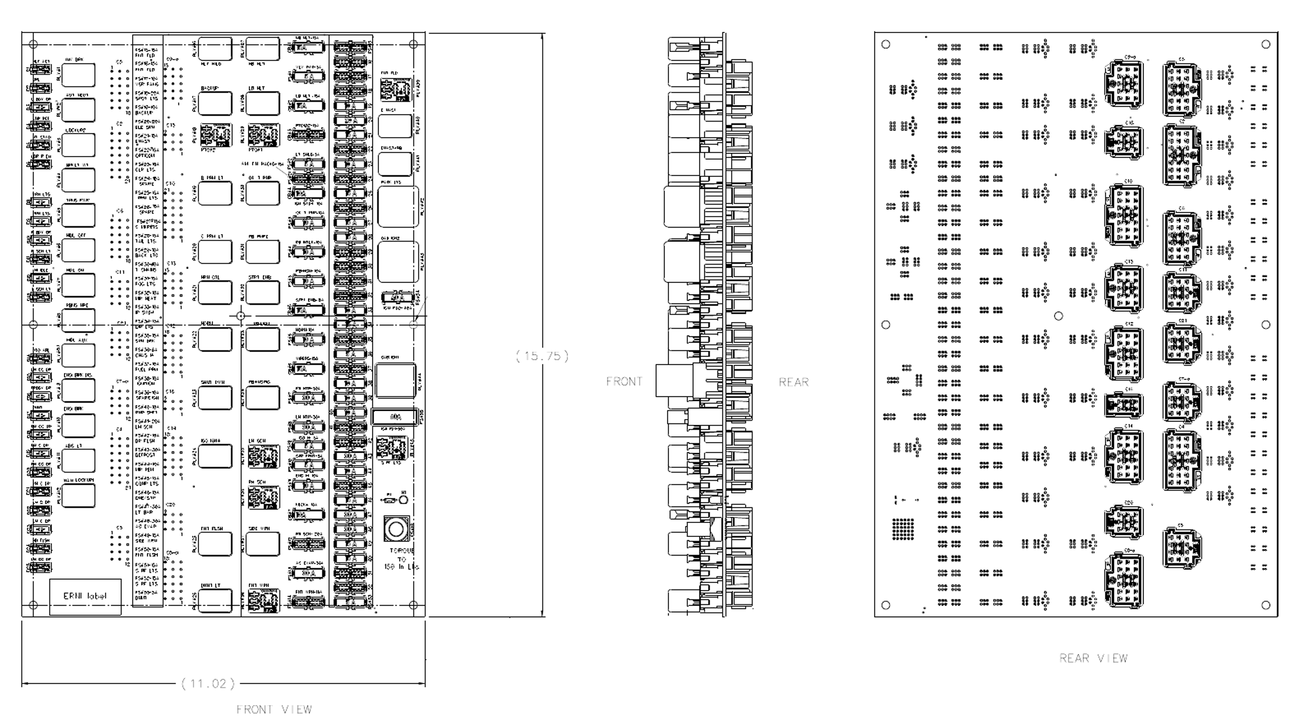 PWR DISTRIBUTION PANEL,MAIN - pierce