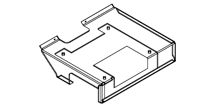 SEAT RISER WLDM,FRONT,LH - pierce