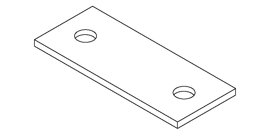 FLANGE,MTG,PLENUM,FLAT - pierce